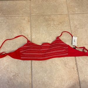 Red bikini top